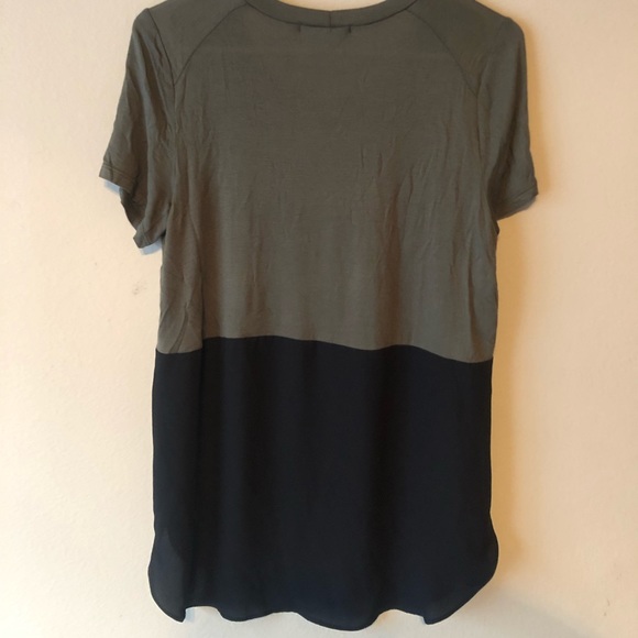 Lush oversized comfy top bottom half sheer - Picture 2 of 2